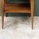 Pair of bedside tables, 1950s, compass legs