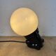 Vintage Brown Bakelite Wall Light with Milk Glass, 1970s