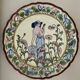 Ceramic dish with Alfons Mucha decor