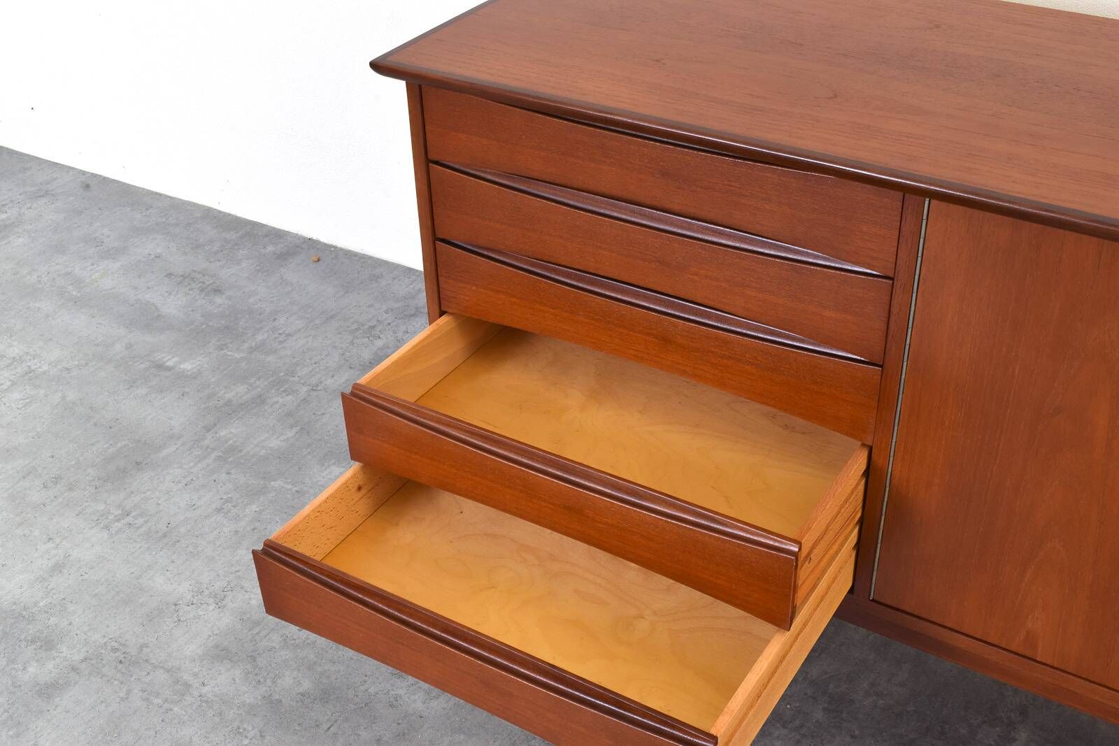 Mid-Century Teak Sideboard by Fredrik A. Kayser, Norway, 1960s.