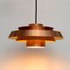 Danish Lamp In Copper 60'S