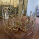Brass and glass chandelier by Gaetano Sciolari