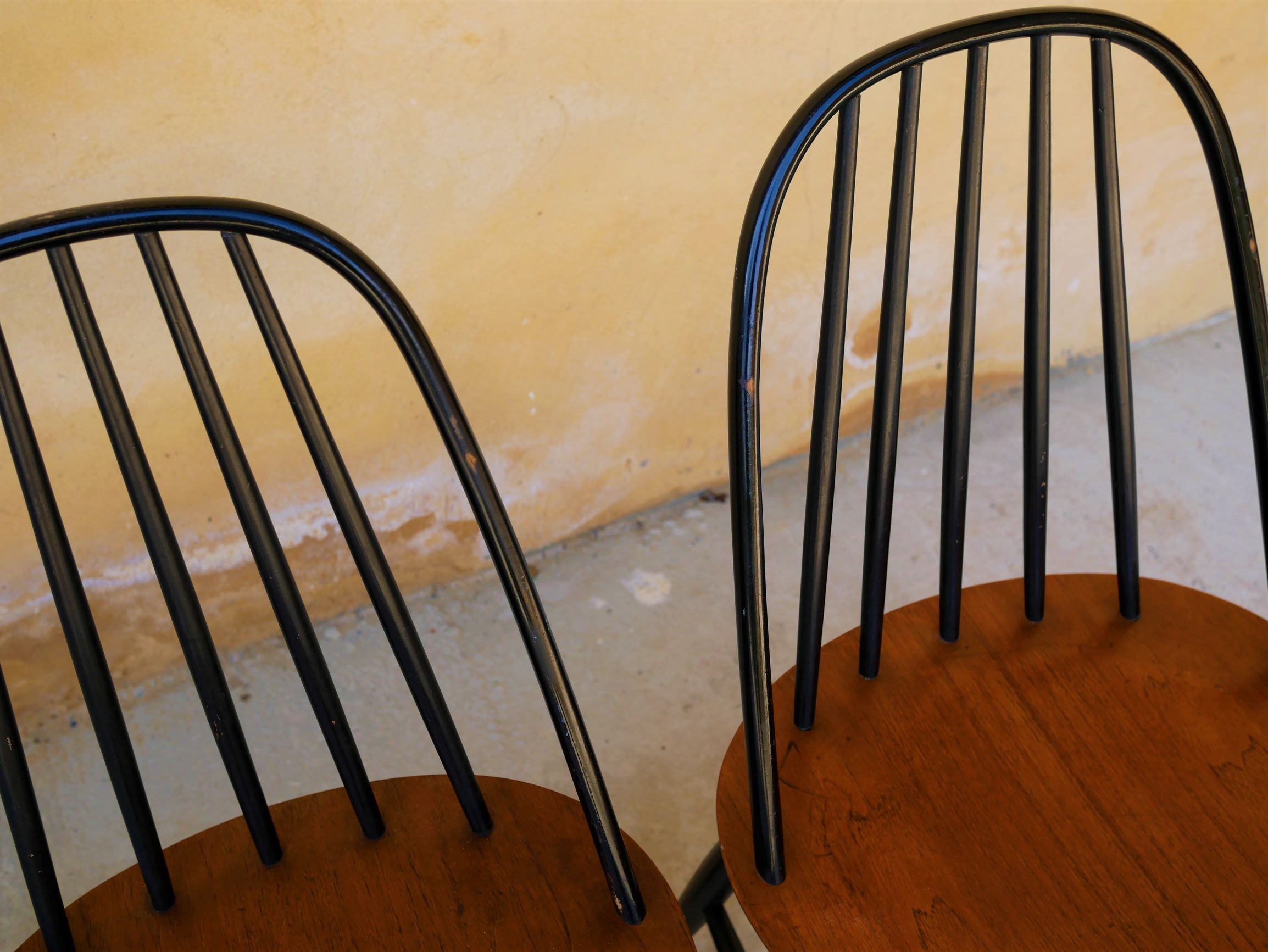Set of 4 chairs Scandinavian by Sven Erik Fryklund for Hagafors Stolfabrik