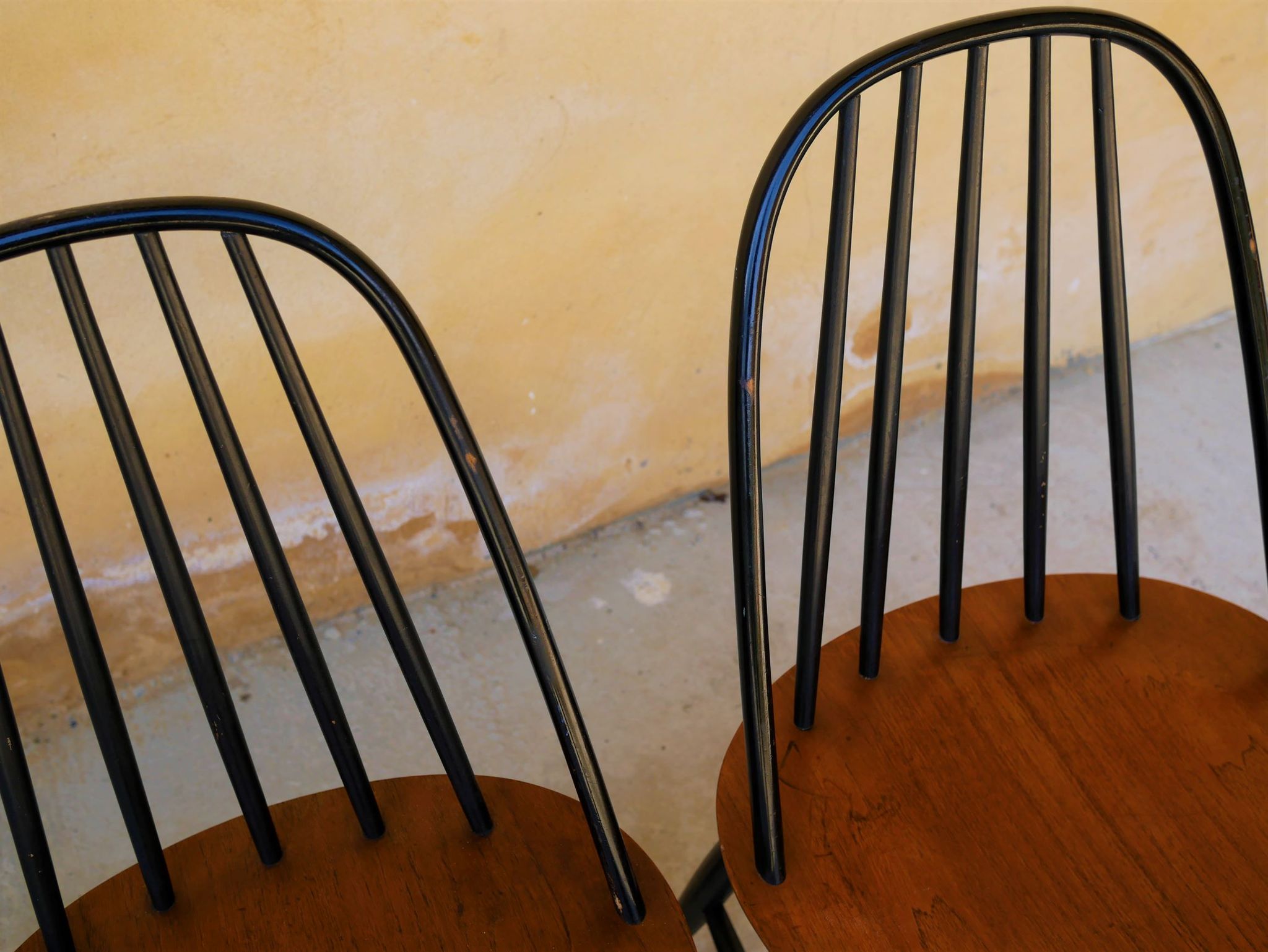 Set of 4 chairs Scandinavian by Sven Erik Fryklund for Hagafors Stolfabrik