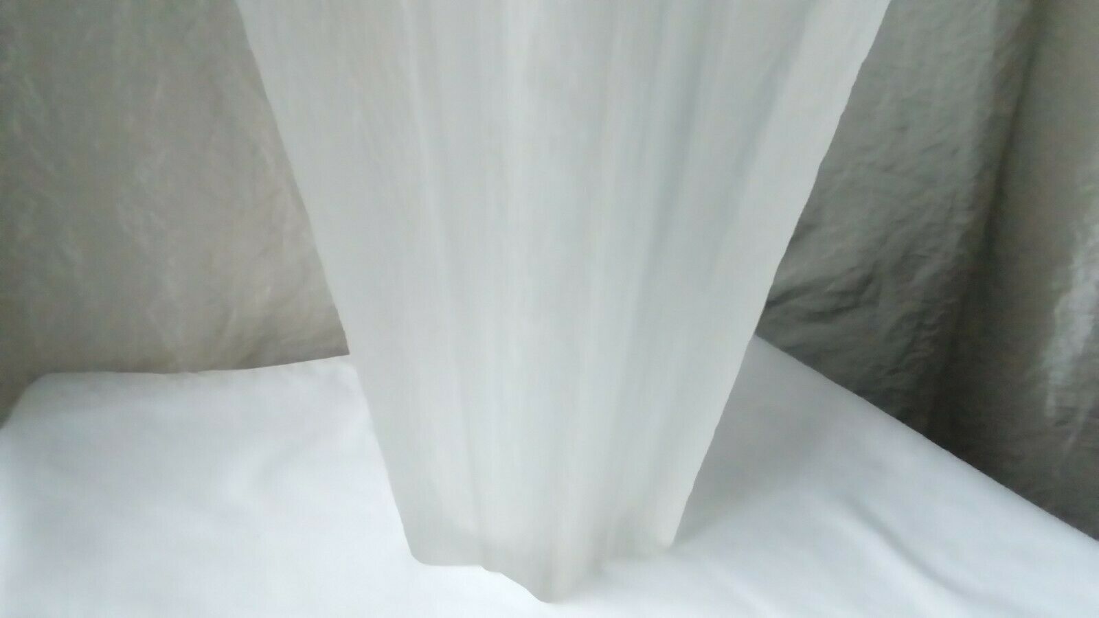 Compressed glass vase star shape art deco