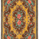 Hand-Knotted Vintage Bessarabian Brown Kilim 176 cm x 262 cm - 23401
