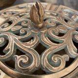 Cendrier couvert en bronze vintage