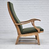 Chaise à bascule danoise à dossier haut, très bon état d'origine.