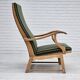 Chaise à bascule danoise à dossier haut, très bon état d'origine.