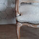 Armchair in white ceruse wood Louis XV style