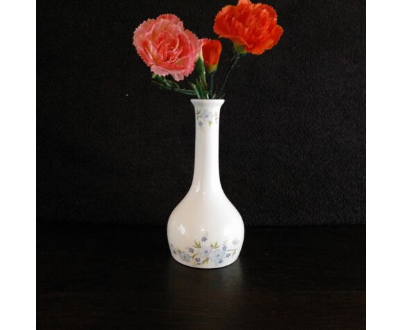 Vase Anglais, porcelaine, décor floral XX ème siècle | Selency