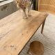 Farmhouse table with spindle legs in oak and pine, 2.5m