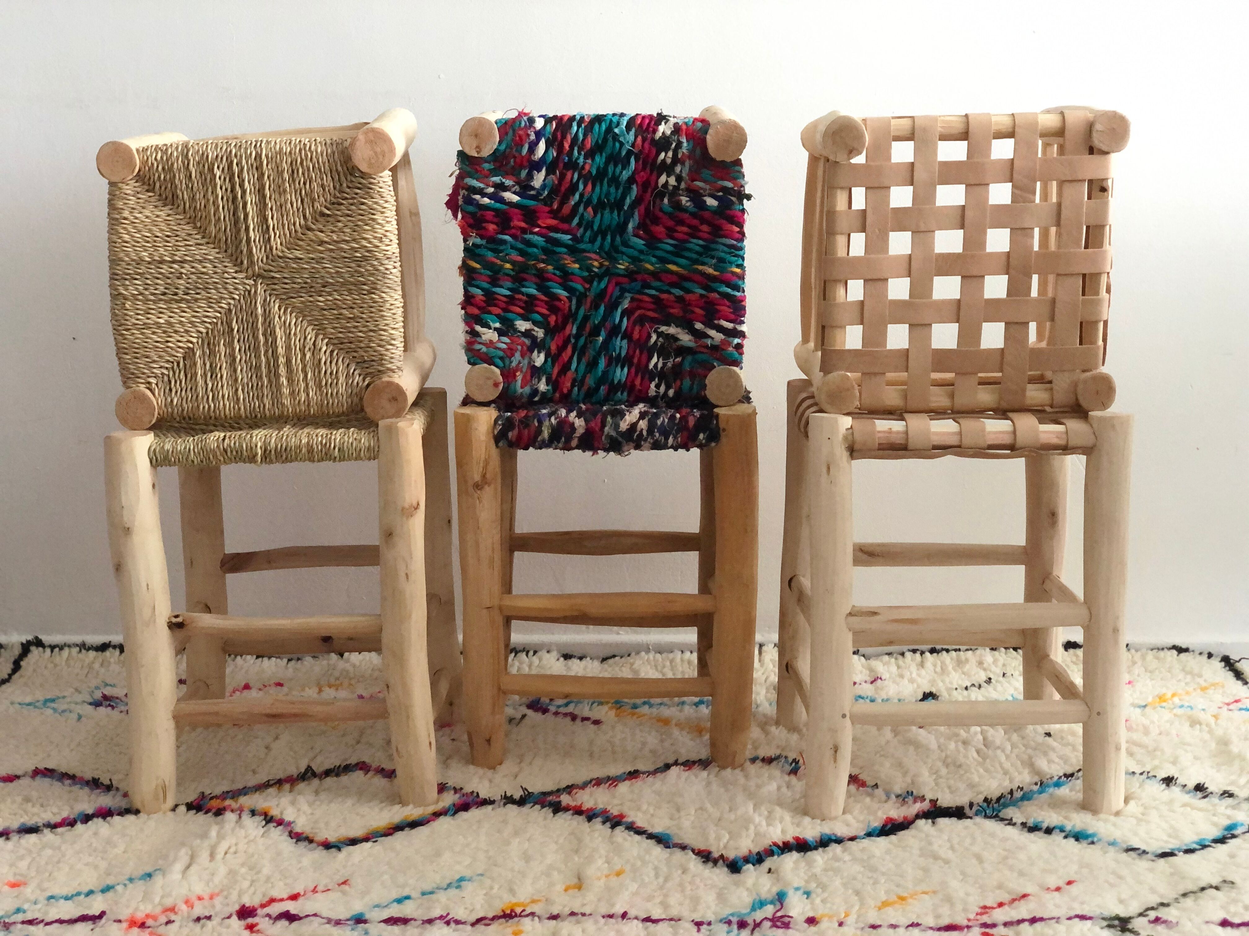 Authentic moroccan tabouret