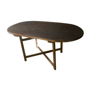 table ovale campagne de ferme pliante