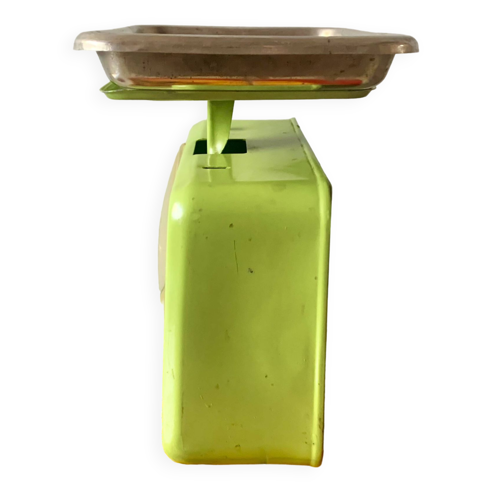 Stube vintage household scale in green enameled metal - Force 10