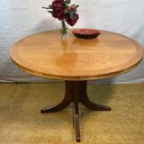 Mid-Century Retro Vintage Teak Extending Round Dining Table by Parker Knoll