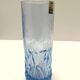 Set of Six Blue Crystal Handmade Drinking Glasses