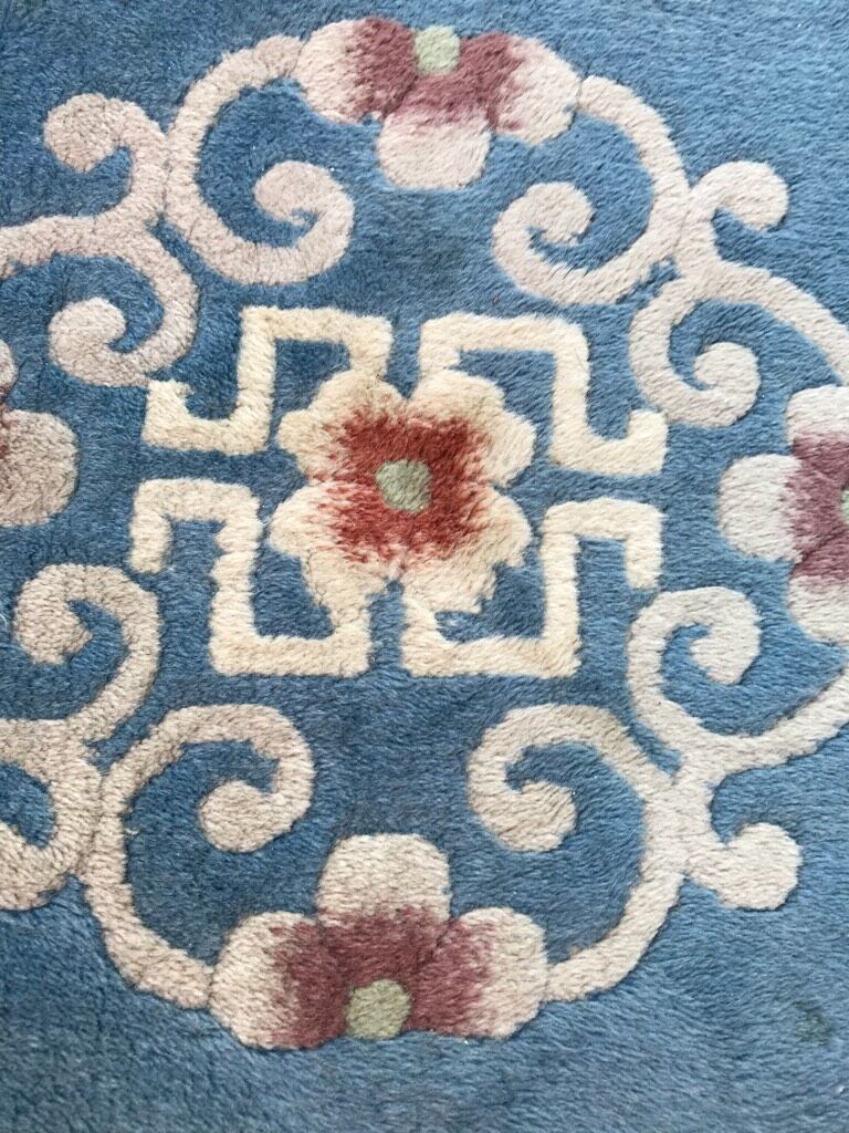 Pair of old Chinese carpets  handmade 70 x 147 cm