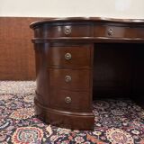 Classic English Kidney Shaped Chesterfield Desk