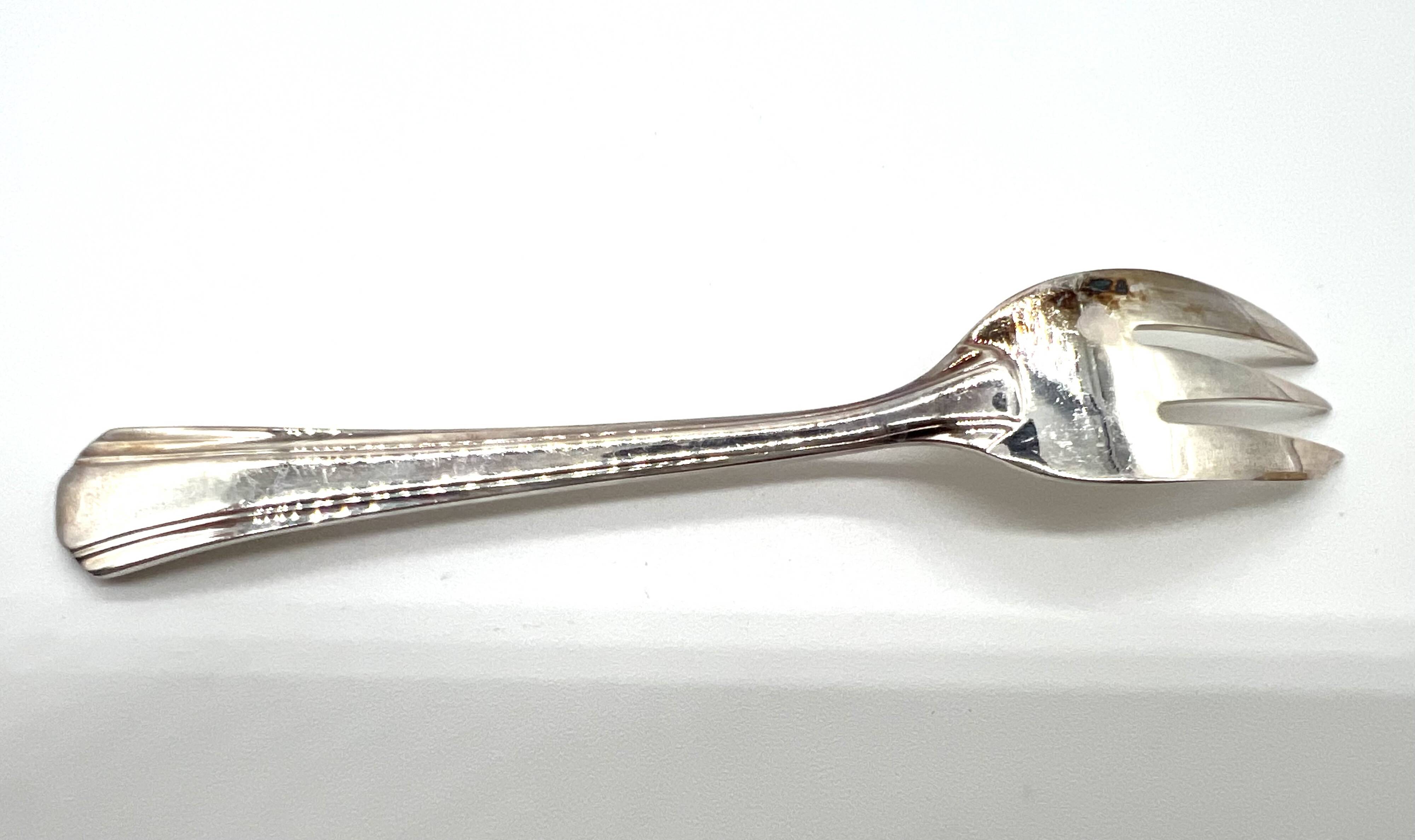 12. ERCUIS Colmar art deco dessert forks