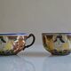 2 grandes tasses à thé en porcelaine de Satsuma Japon