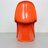 Orange Original Panton S Chairs by Verner Panton for Herman Miller, 1968