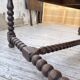 Solid oak table 1900 drapery style XL 280cm with extensions