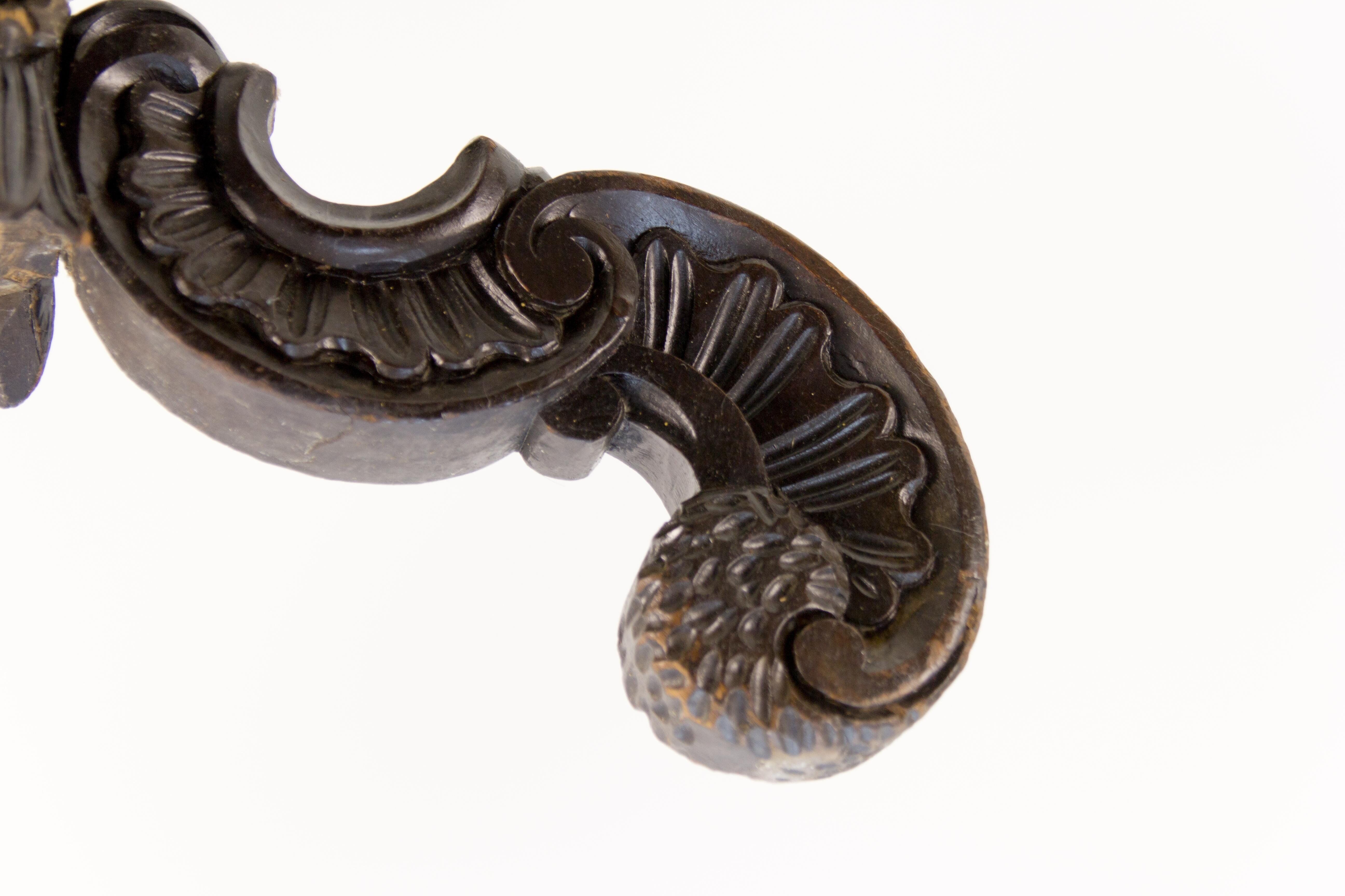 French carved pedestal table