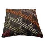 Vintage turkish kilim cushion cover , 55 x 55 cm