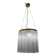 Murano Glass Rod Brass Light Pendant 1980’s