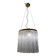 Murano Glass Rod Brass Light Pendant 1980’s