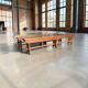 XL vintage wooden bench