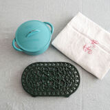 English green cast iron underside