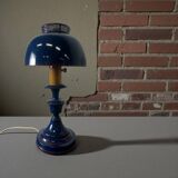 Mini vintage blue desk lamp