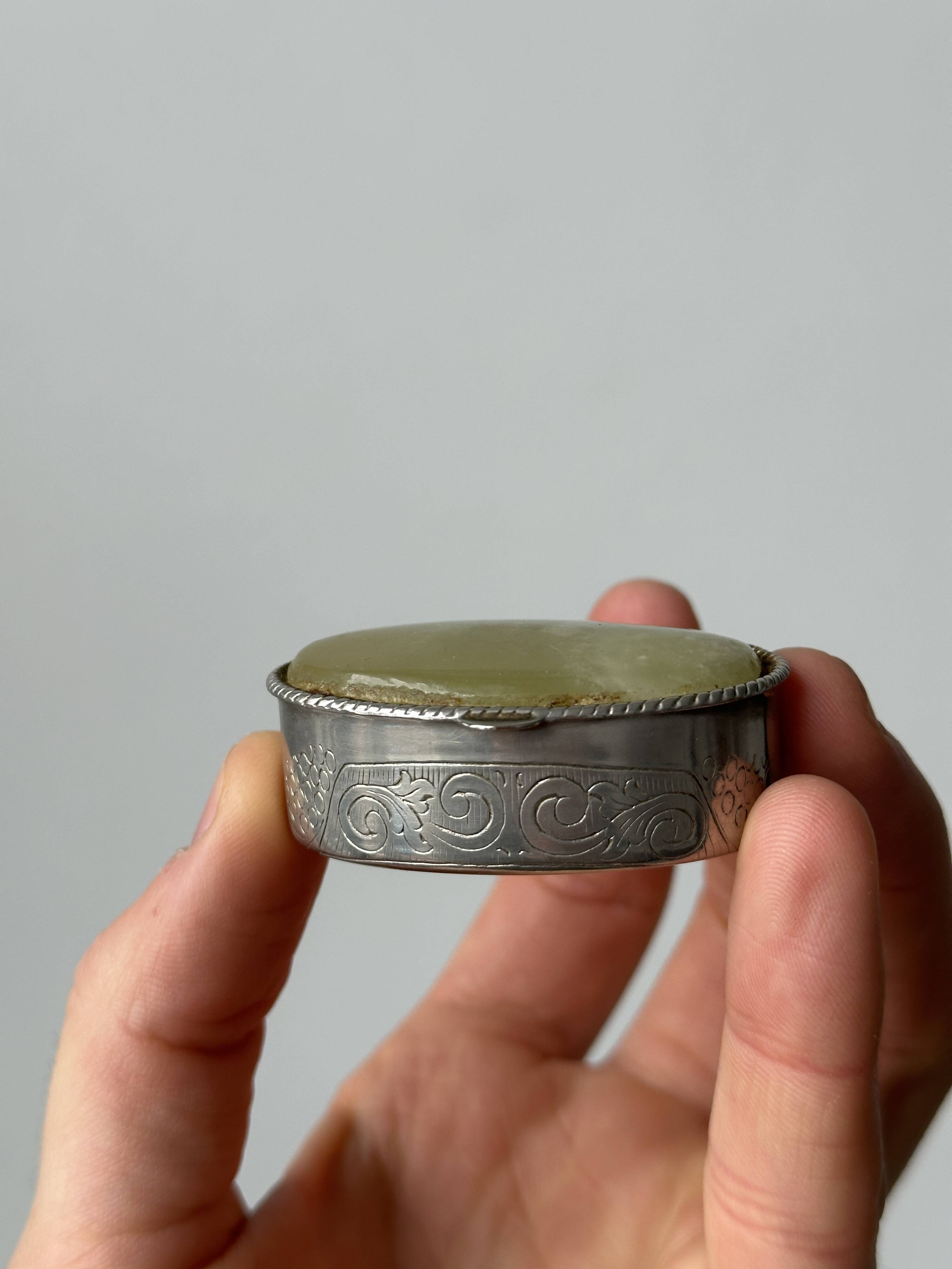 Steel and marble medicine box