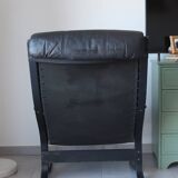 Siesta armchair Westnofa ingmar relling vintage black leather