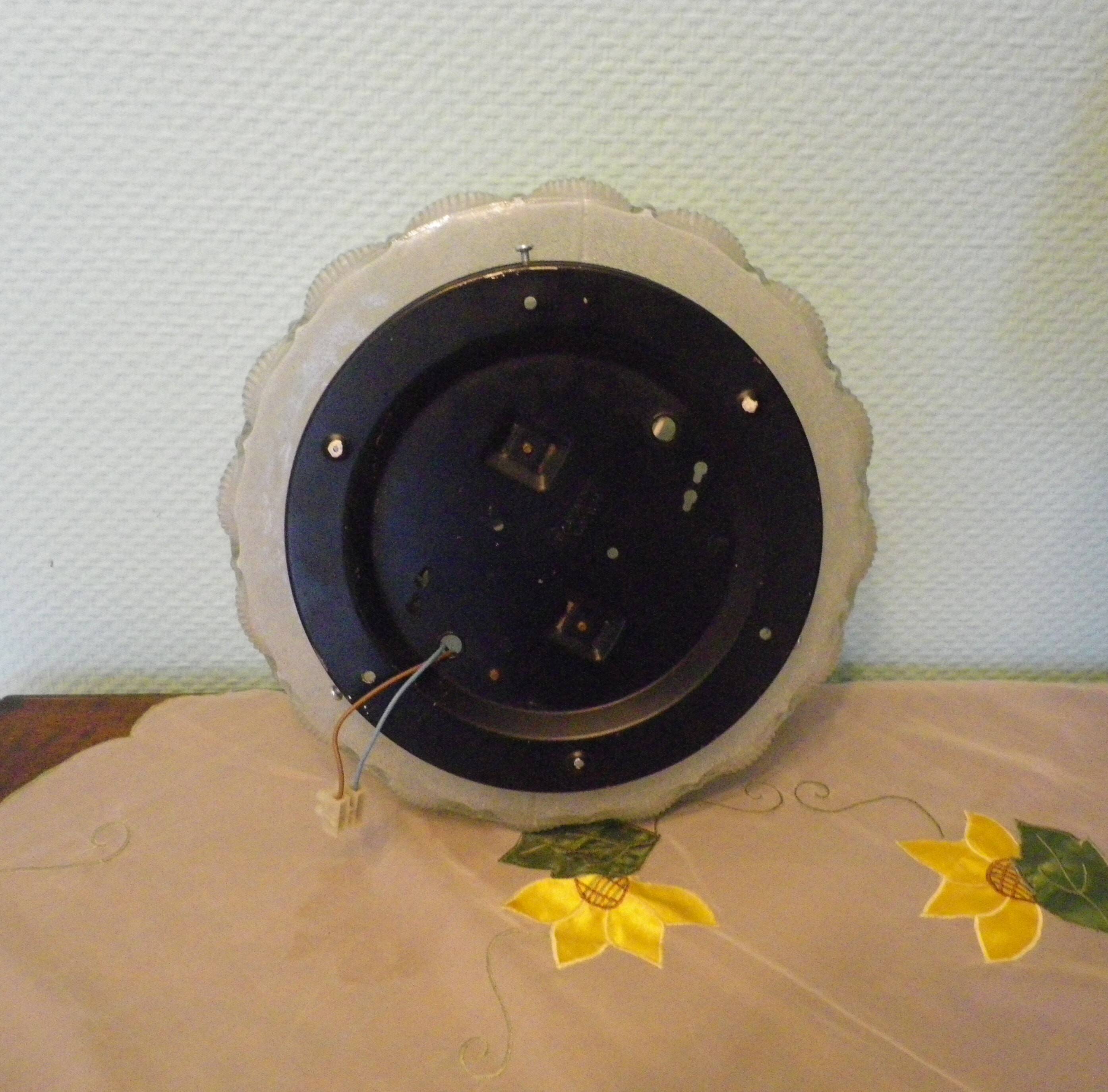 Flower-shaped press glass and glass ceiling light