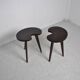 Paire de table tripode 1970