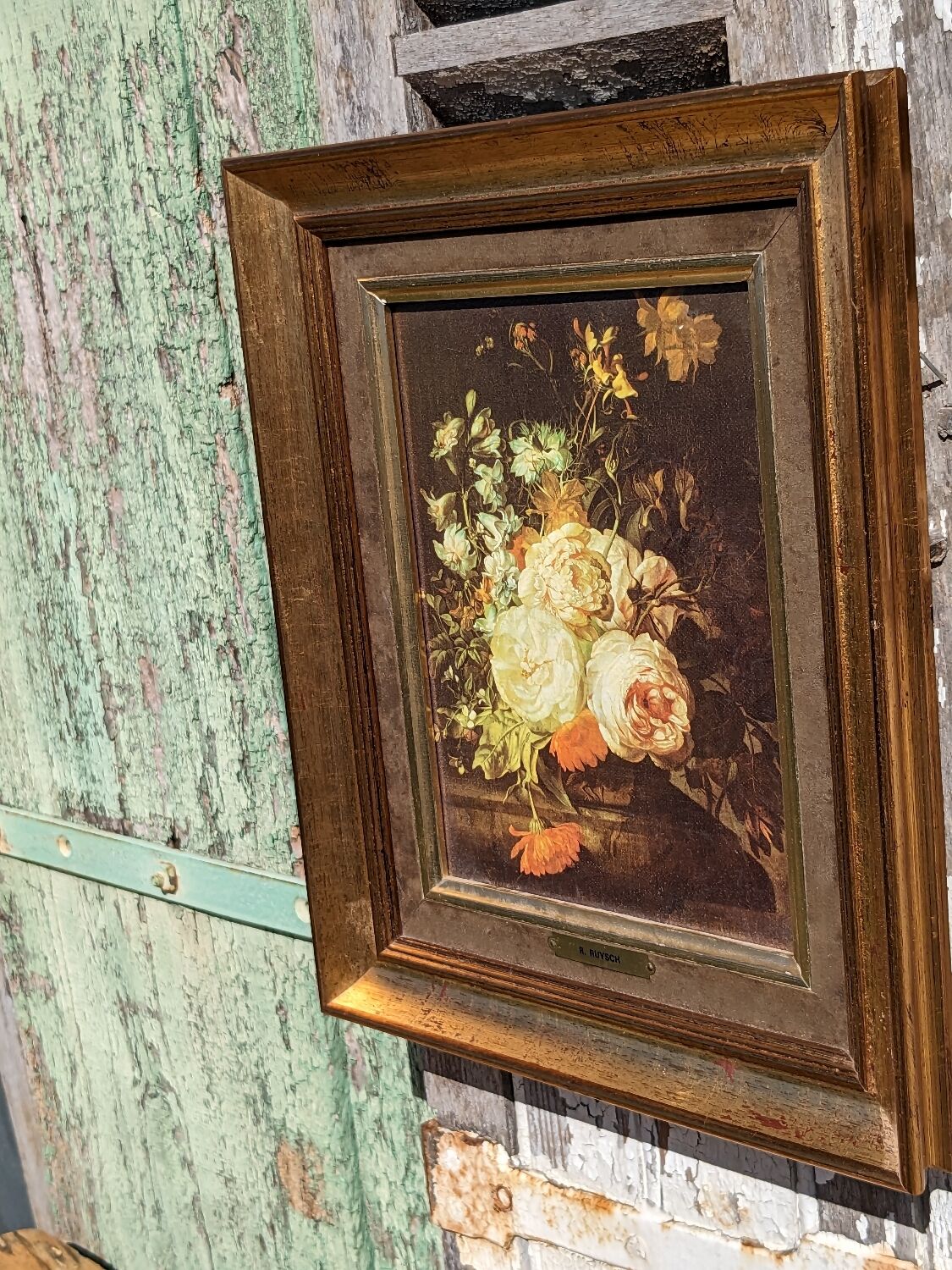 Painting of flowers by R. Ruysch