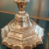 Old chiseled candlesticks