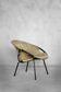 Metal and suede armchair, Germany 1960
