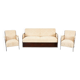 Milieu du siècle. Lit convertible et fauteuils de style Bauhaus par József Peresztegi, Hongrie des années 1950