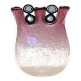 Anzolo Fuga for AVeM rare vase with rings, 1960s