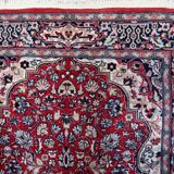 Tapis persan Kashan vintage fait main 76 cm x 179 cm, années 1960