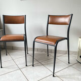 2 original vintage 1960s Mullca 510 adult school chairs