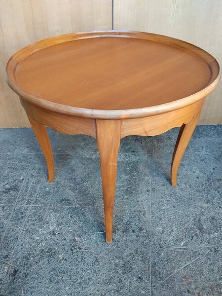 Art Deco style solid wood gueridon coffee table