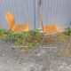 Light wood chairs