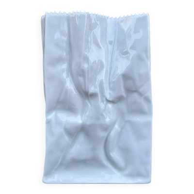 Vase « sac papier » Tapio Wirkkala Rosenthal années 70