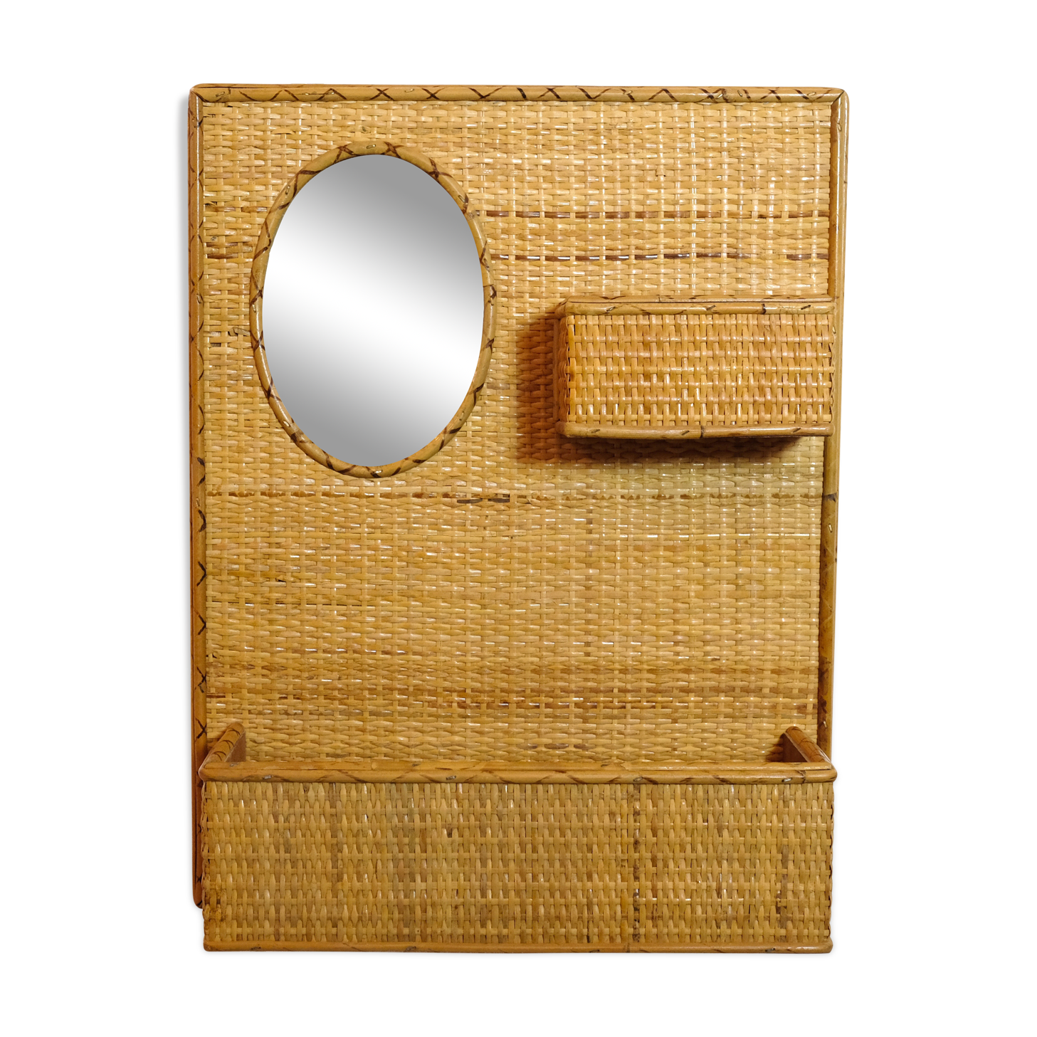 Empty wall pocket and mirror from the 60/70