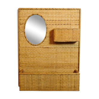 Empty wall pocket and mirror from the 60/70